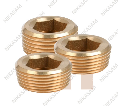 Brass Internal Hex End Plugs