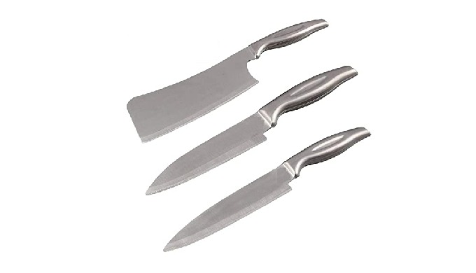Knives do not need sharpening. High-carbon stainless-steel blades and attractive handles. Instructio...