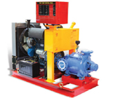 A pump that can be put under fire when a fire occurs in a building. - Since there is no emergency ge...