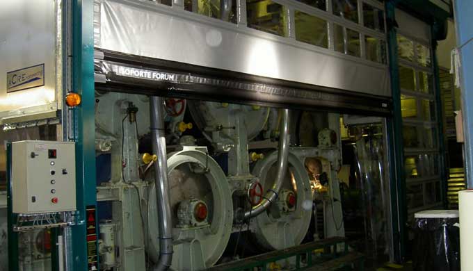 Hotte ouverte / fermée pour machine à papier