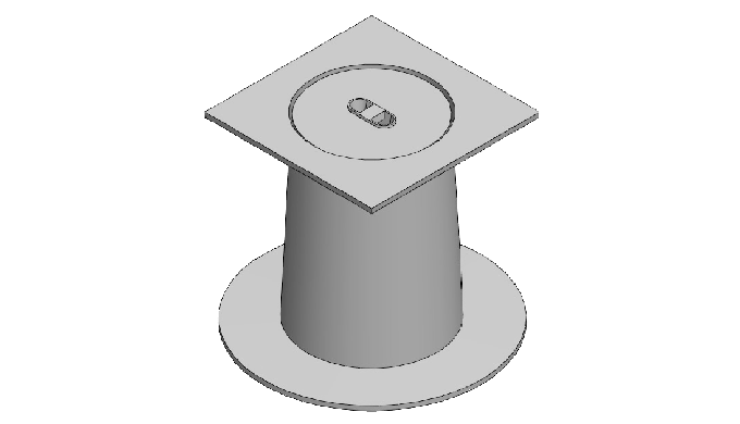 Ductile iron Square shape One lifting opening Cover locked with pim