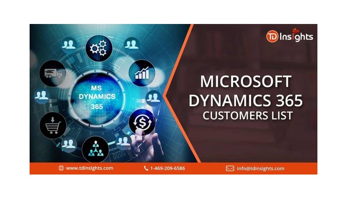 If you are looking to target the Microsoft Dynamics 365 Customers, TDInsights can provide you the hi...