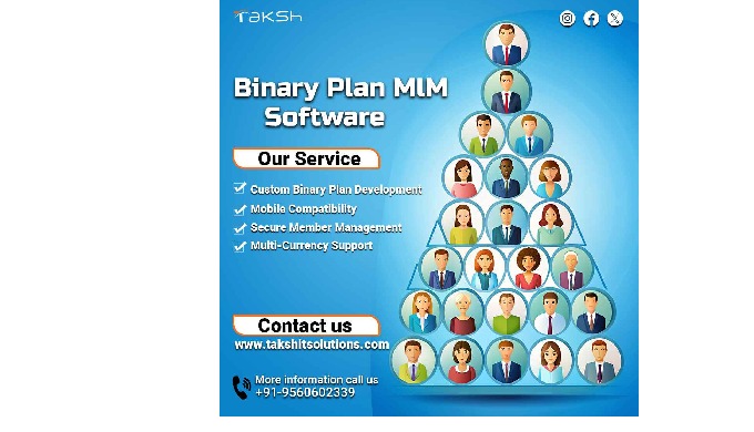 Taksh IT Solutions provides specialized Spill Over Binary Plan MLM Software Development Services, ta...