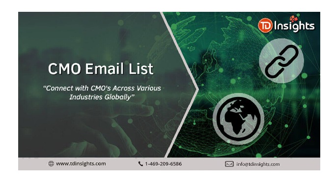 Connect with the prospect with our validated and verified CMO Mailing List. This list is a useful co...