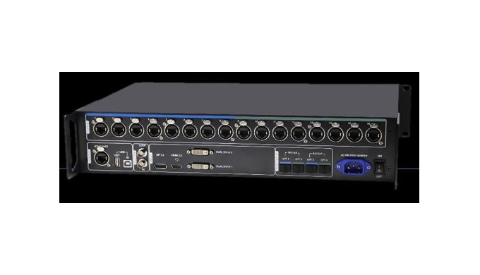 -Permite la configuración de pantallas led de hasta 3840x2160 @ 60Hz7 -Entradas Display port 1,2, HD...