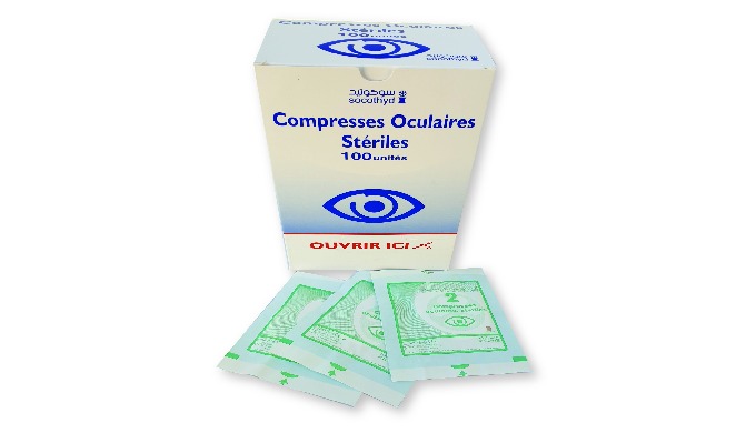 COMPRESSES OCULAIRES STERILES Identification : Compresses oculaires ovales composées d’une nappe de ...