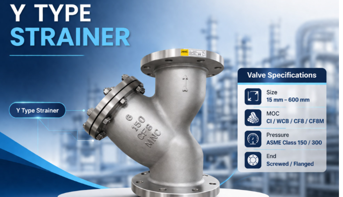 Equipment Type - Y Type Strainer End Connection - Screwed / Flanged Nominal Size - 15 mm to 600 mm P...