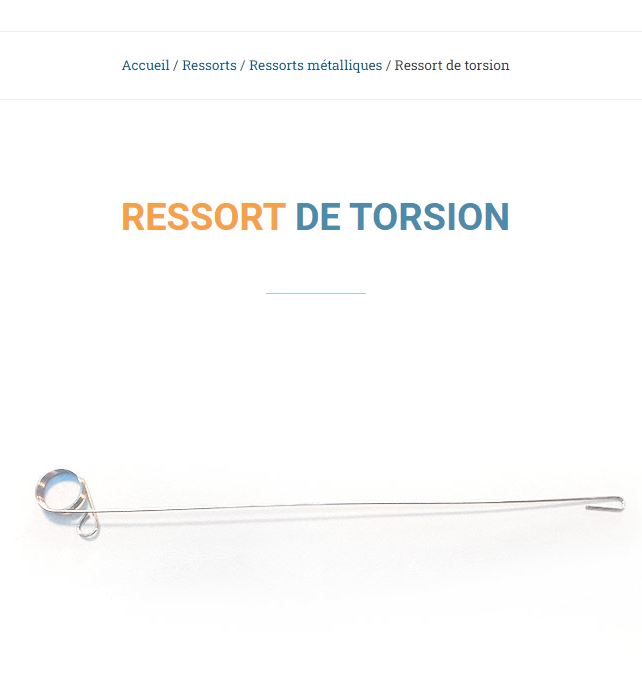 Ressort de torsion
