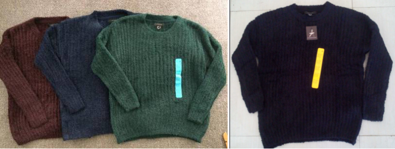 ATMOSPHERE brand stock available, 150,000pcs Ladies teddy fur stitch interest Jumpers/Sweaters TC1-6...