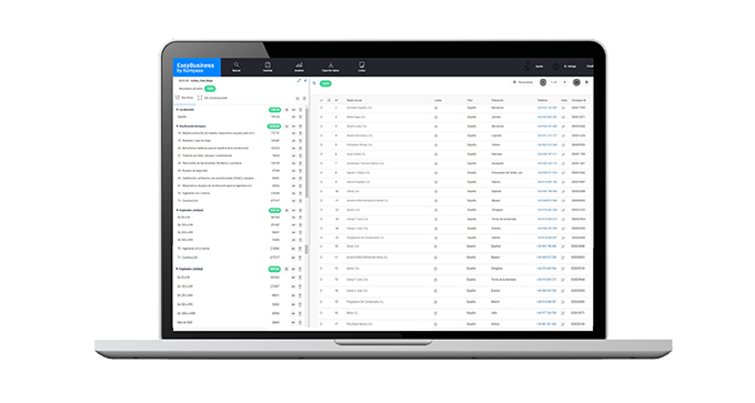 Easybusiness Herramienta De Prospeccion Y Segmentacion De Mercado De Kompass Spain