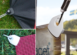 Holdon® MINI Clips Banderollklämmor – återanvändbara öljettklämmor för omedelbart fäste direkt på ma...