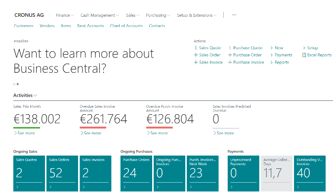 Microsoft Dynamics 365 Business Central