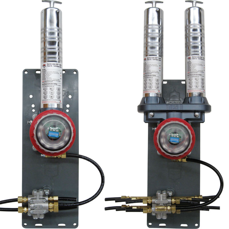 The Titan Cartridge Luber™ is an automatic lubrication system which uses a standard 400g grease cart...