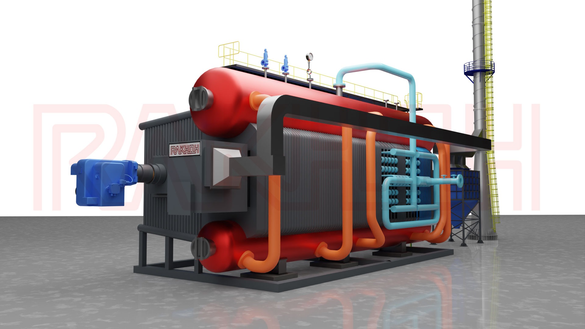 Huskon is an industrial steam boiler designed for rice husk, coffee husk an...