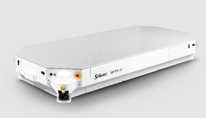 Stäubli conçoit et fabrique des solutions AGV (véhicule guidé autonome, en anglais Automated Guided ...