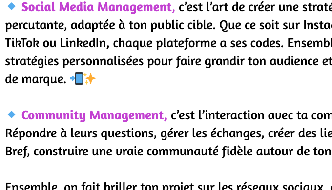 Community Management : - Stratégie Social Média - Gestion des communautés - Engagement et Modération...