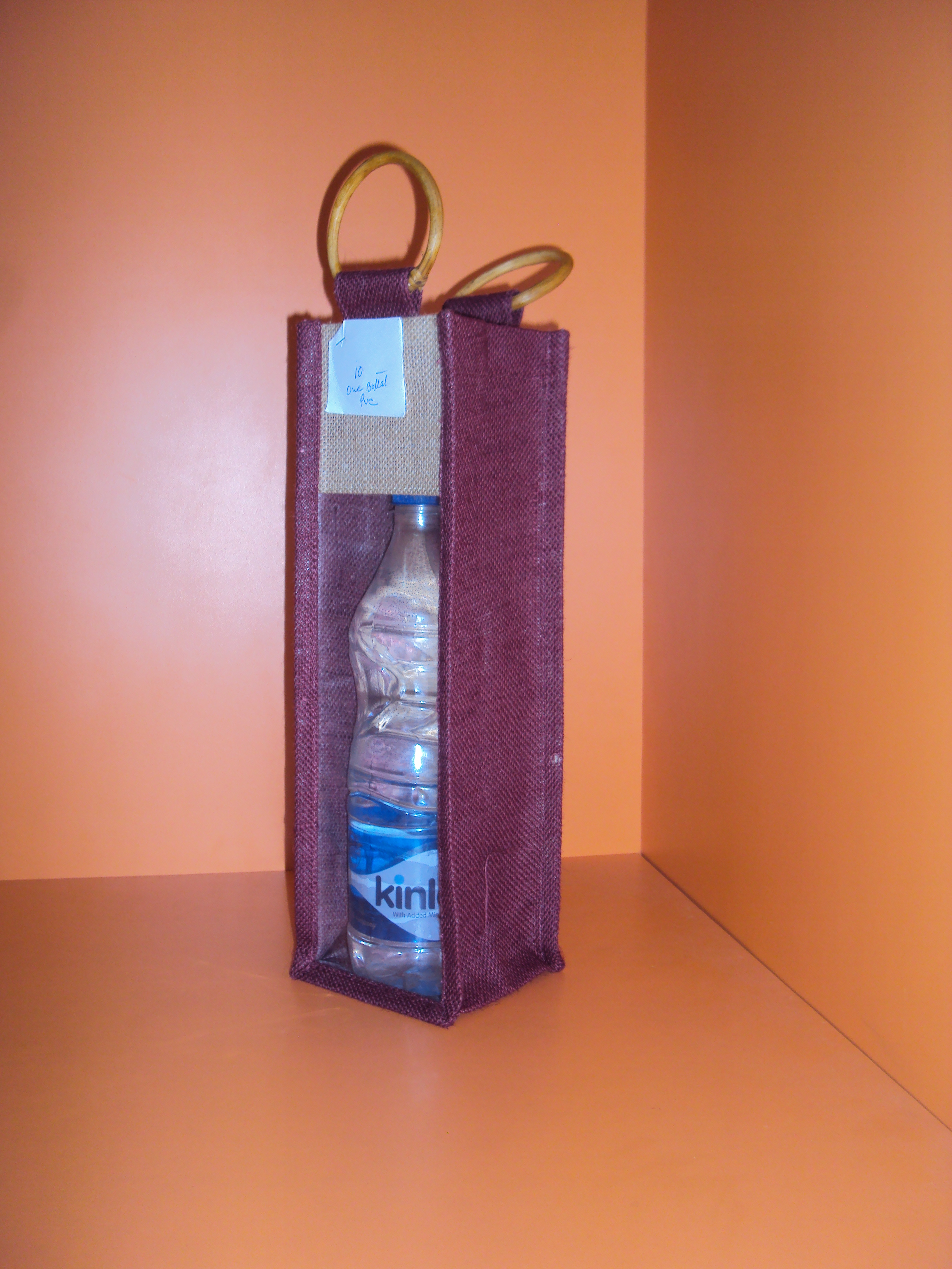 jute bag for holding 1 bottle or jar turns your products in to a profit generating gift at any time ...