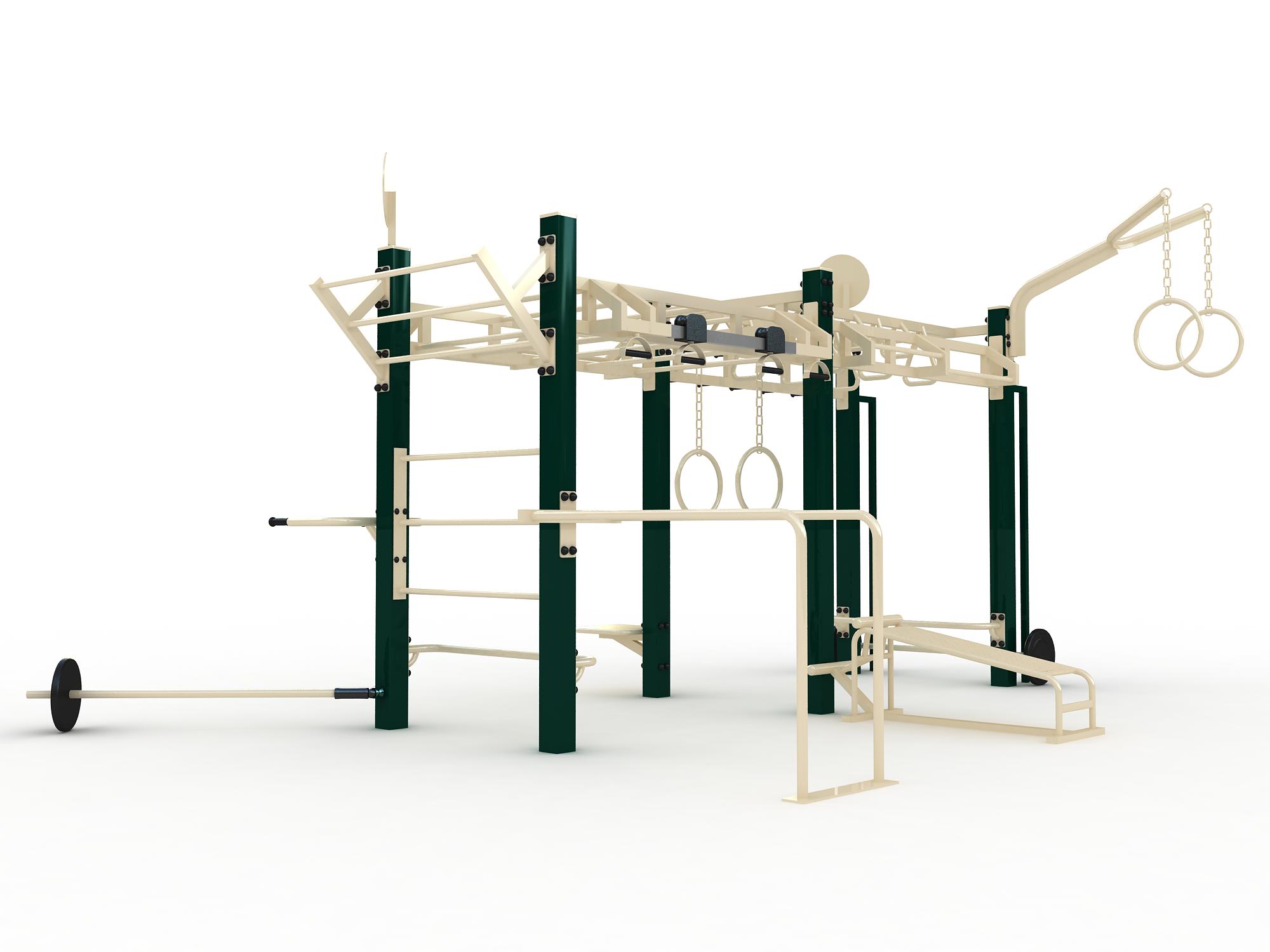 Máquina al aire libre con 18 ejercicios. *Opción de personalizar disponible*