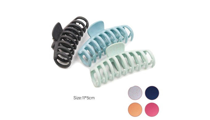 A stylish set of hair claws in various designs, perfect for both daily wear and accent styling. Craf...