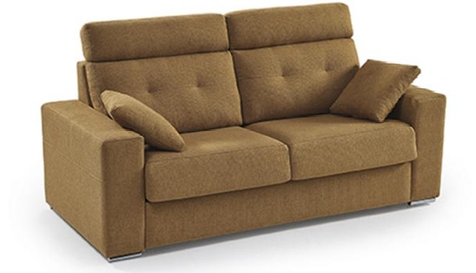 Canapé-lit avec système d'ouverture à l'italienne et matelas de 18 cm. épais, le canapé idéal pour u...