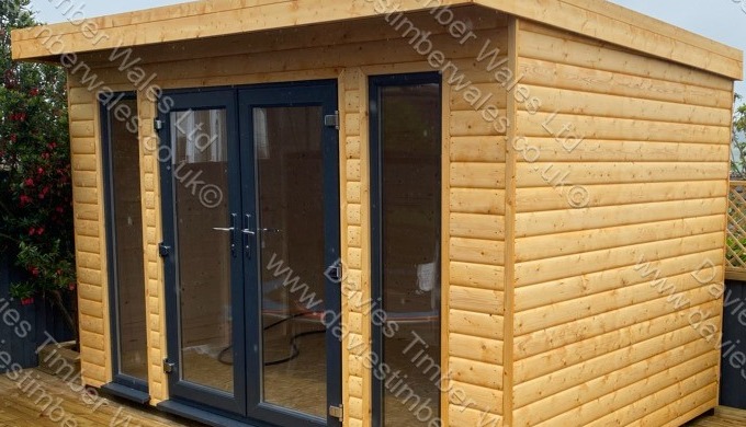 Timber Garden Rooms, made to order by Davies Timber Wales. Davies Timber Wales manufacture sectional...