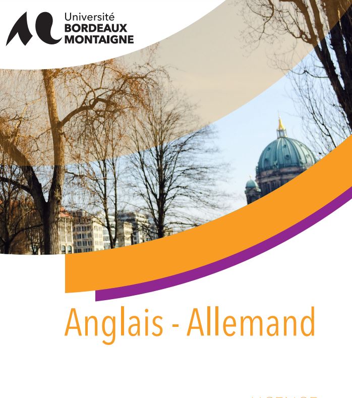 Licence Anglais-Allemand Université Bordeaux – Montaigne