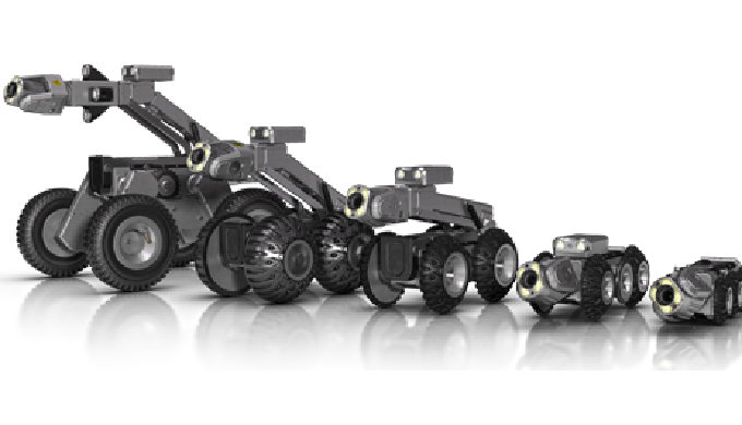 Sistema robotizado profesional iPEK ROVION para inspección visual de tuberías en redes de saneamient...
