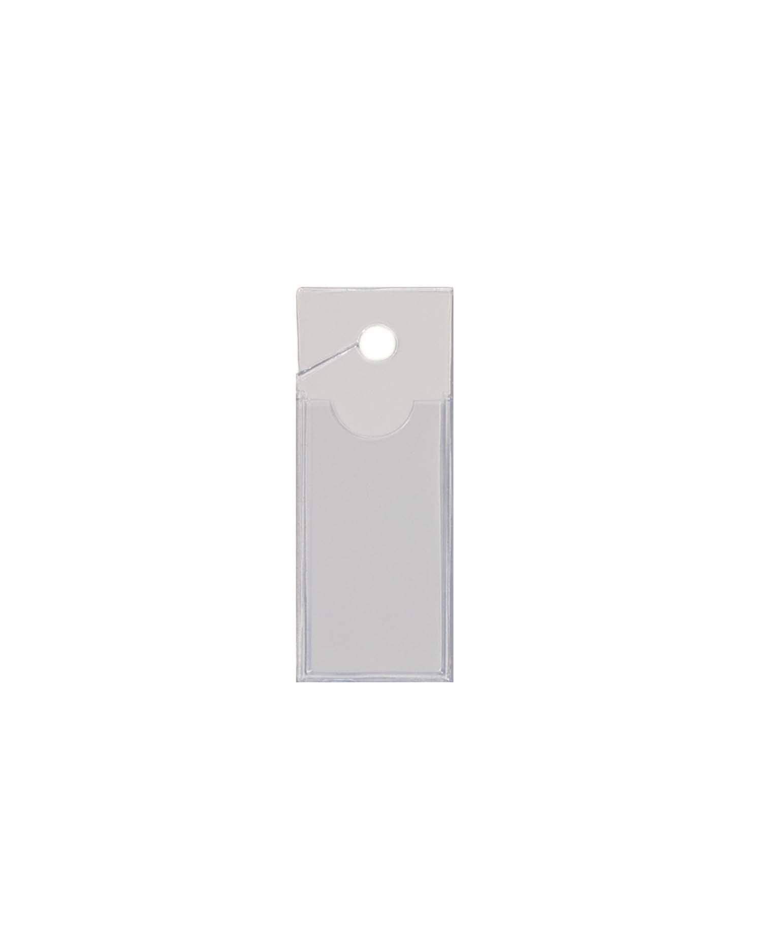 1-1/16 x 2-3/4 hanger tag with thumbcut