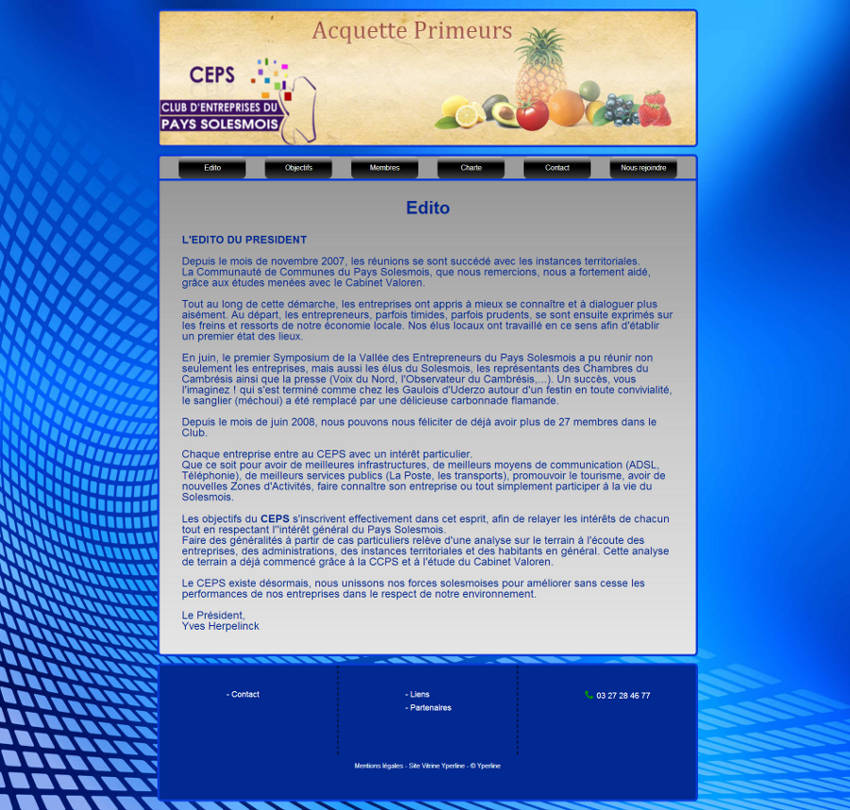 Pour les artisans, tpe-pme, freelance, YperLine propose des sites vitrines professionnels.