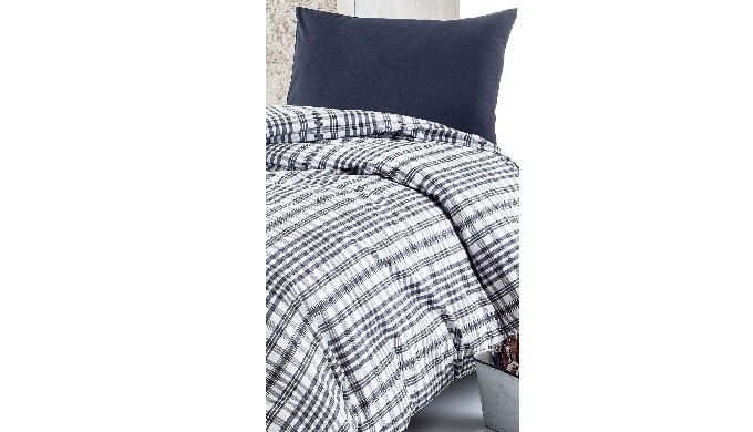 Black Tartan Single Duvet Cover Set By Nur Ev Tekstil Ic Ve Dis