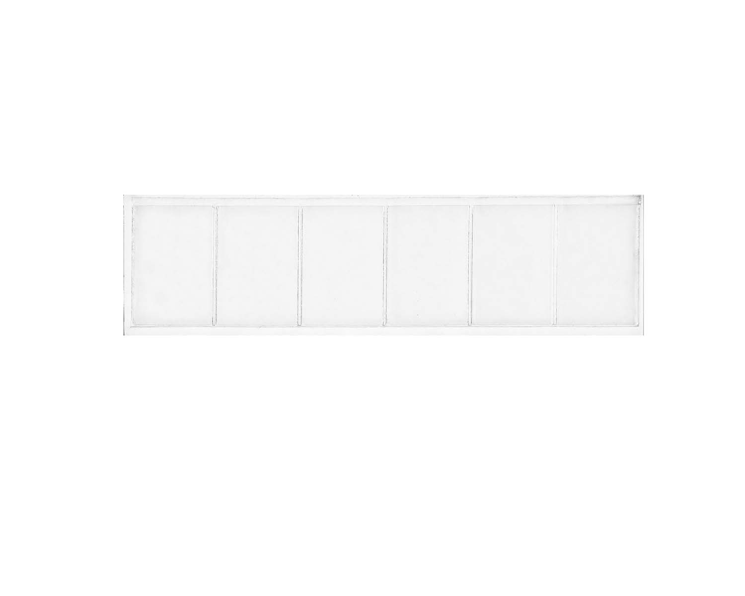 8-3/4 x 2-1/4 Adhesive sleeve with six 1-3/8 s 21/4 cavities