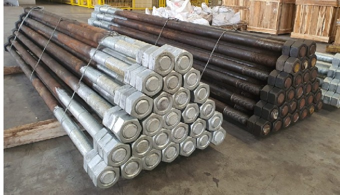 Anchor Bolts are the part to help the Tower to be located precisely on the earth surface. Bolt steel...