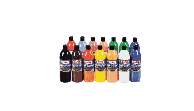 Fatih Guaj Boyası 250 ML Şişe (Siyah) 6'lı
