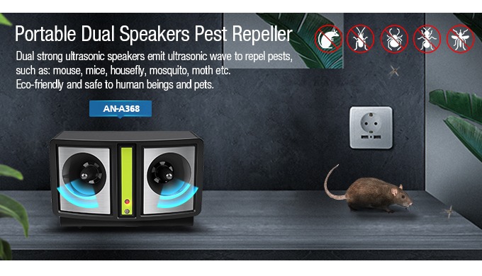 1. Using ultrasonic to chase mice and other pests(like spiders, lizards, mosquito, cockroaches, rats...