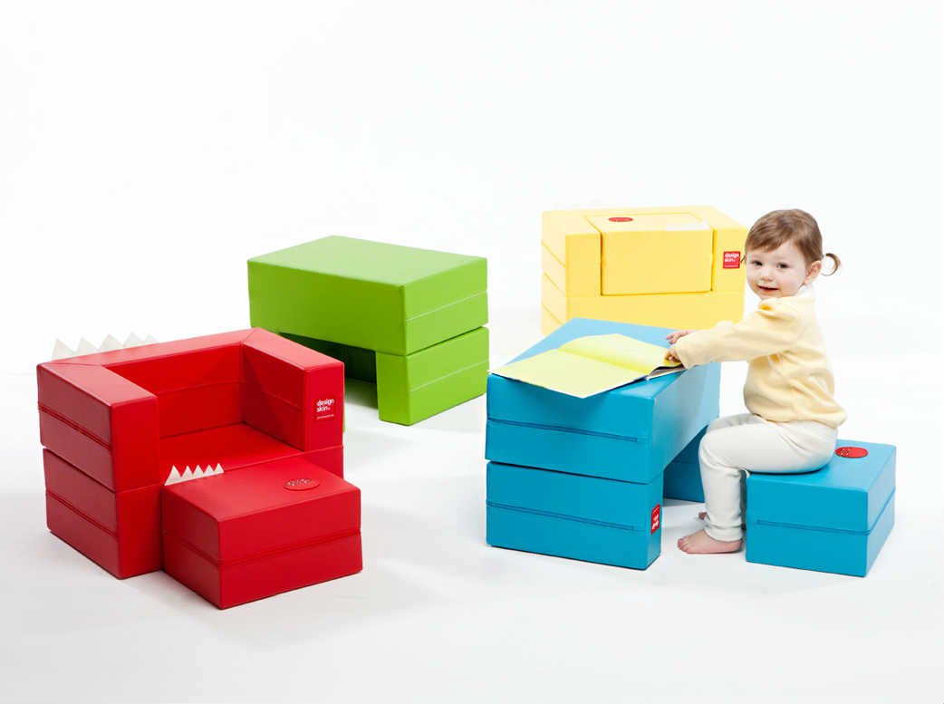 Cake sofa is DesignSkin's Kids Transformable sofa. Cake Sofa's default form is a high-quality sofa b...