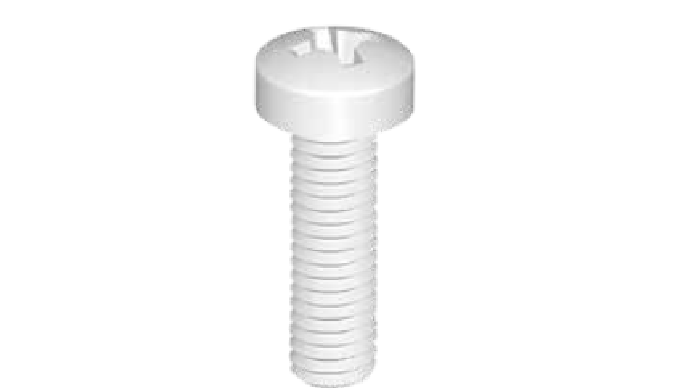 Plastic hex head screws are chemical resistant