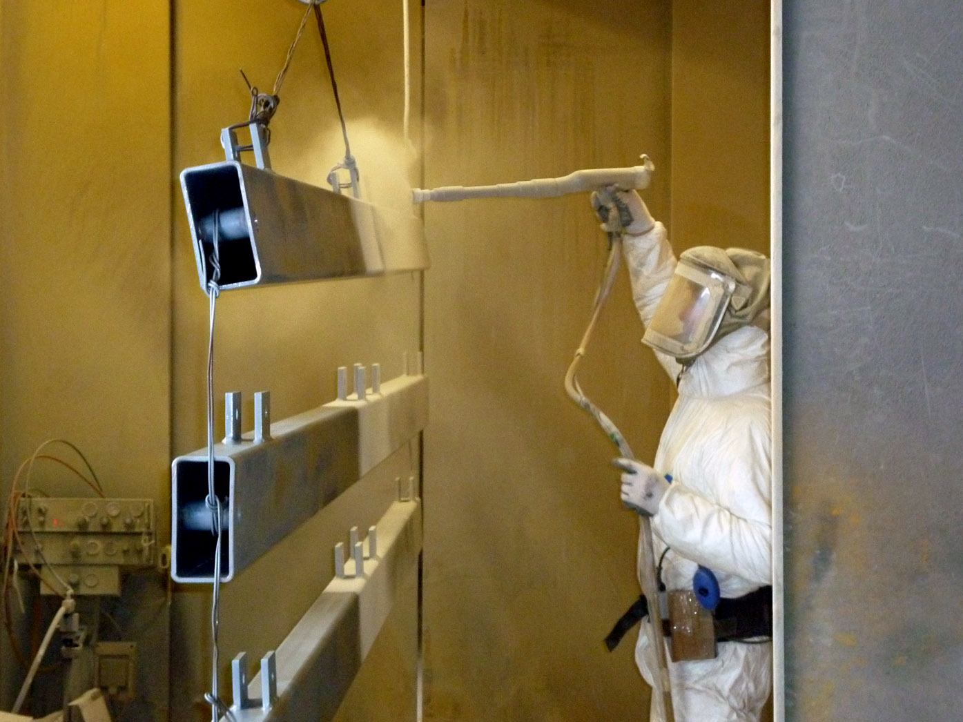 Vernciatura a polvere elettrostatica