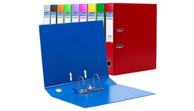Premium PVC-covered Lever Arch File that is a perfect blend of durability, style, and functionality ...