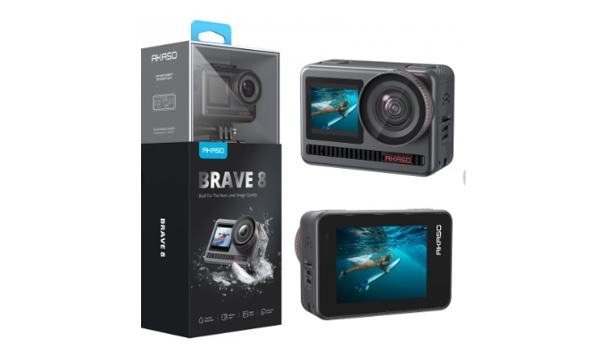 AKASO Waterproof Action Camera Brave 8 4K60fps Video Sports