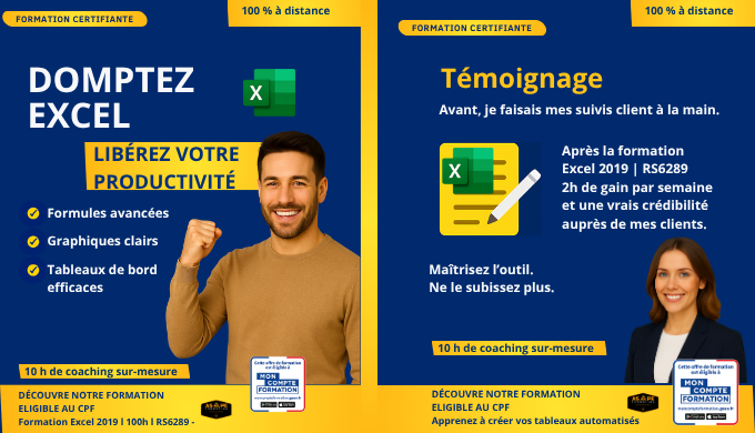 ASAPE FORMATION propose une formation complète sur Excel 2019, du niveau débutant à avancé. Apprenez...