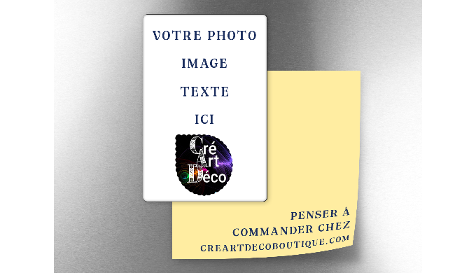 Le magnet rectangle 5 x 8,3 cm est idéal pour un cadeau personnalisé ou en objet publicitaire pour m...