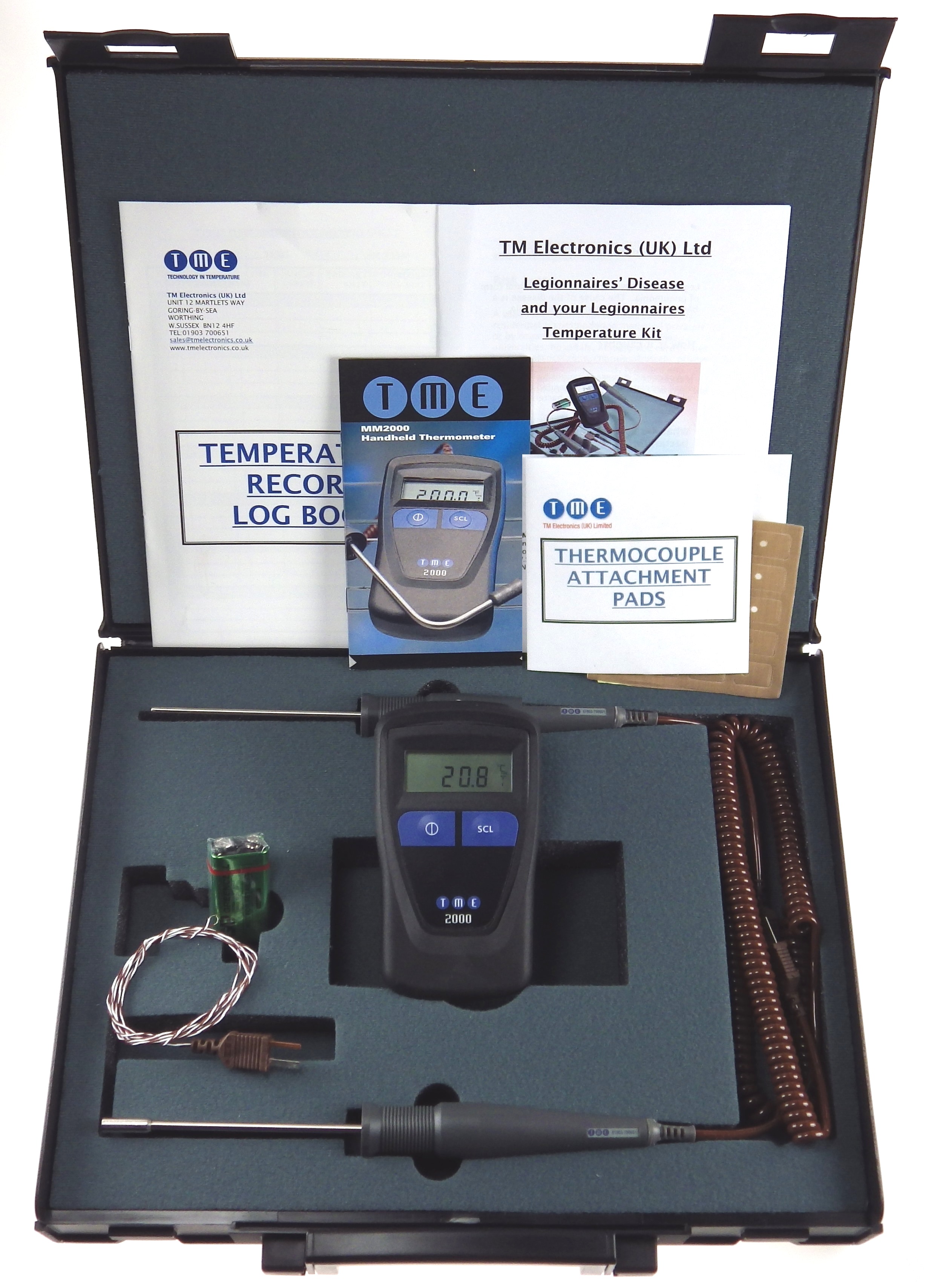 This kit may be used to monitor the temperature of both running and standing water, as well as the s...