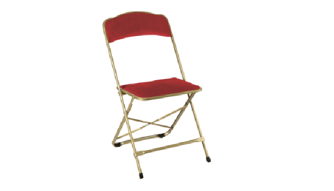 Cette chaise capitonnée rouge allie style et élégance et s'adapte à toutes vos réceptions. Ce produi...