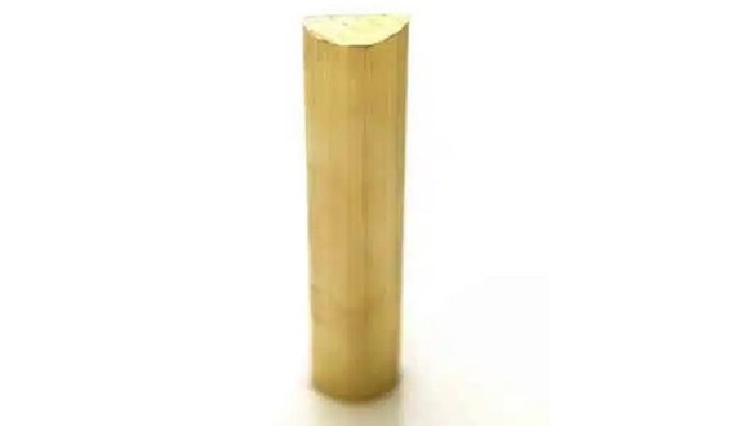Production of brass half-cane for decorative purposes.