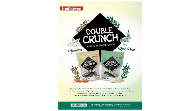 Double crunch Seaweed Snack is a tasty and new snack that is a healthy alternative to chips. Double ...