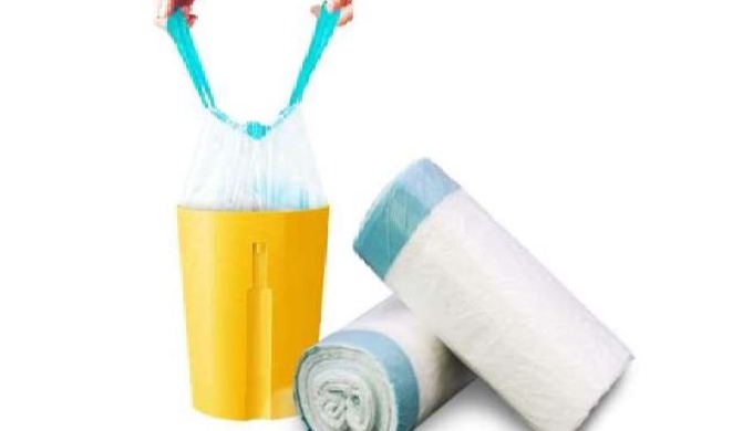 Drawstring garbage bags on roll is the most common form of trash bags these days. This garbage bag i...