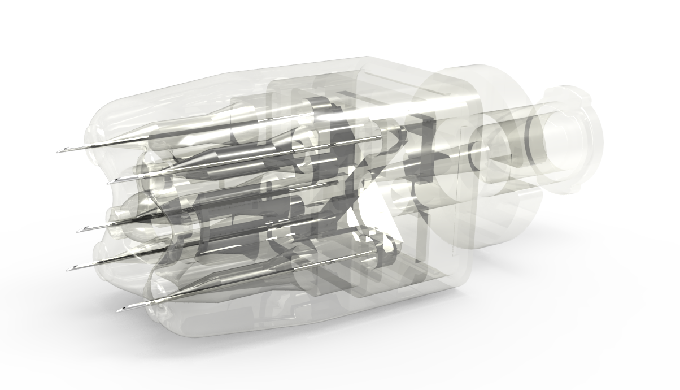 5-pin needle is non-suction type that fit any type of syringes and can be injected manually or with ...