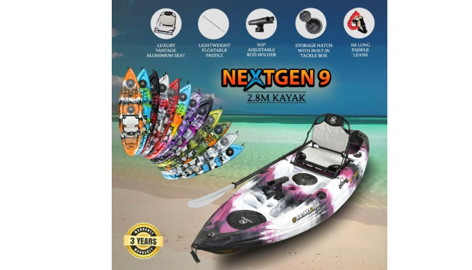 NextGen 9 Kayaks Package Includes: 1x NextGen 9' Fishing Kayak 1x Luxury Vantage Aluminium Seat 1x L...