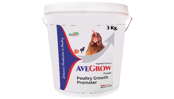 Available in 3 Kg 6 Kg Poultry Growth Promoter Medicine Powder For Chicks, Birds, and Chicken AveGro...
