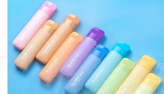 Vapes descartáveis da marca Glamee. Mais de 10 sabores diferentes: melancia, pêssego, manga, etc. 80...
